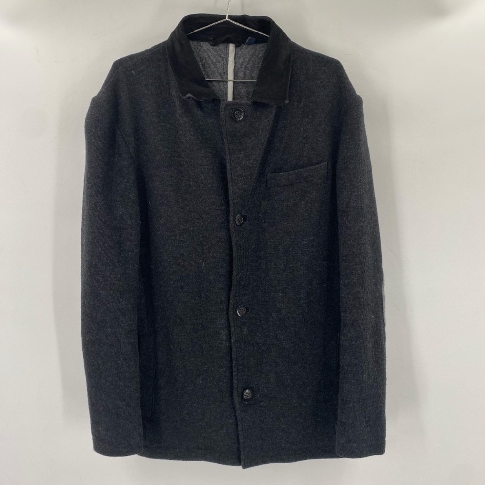 True Measure Men's Wool Blend Jacket Gray Size Large